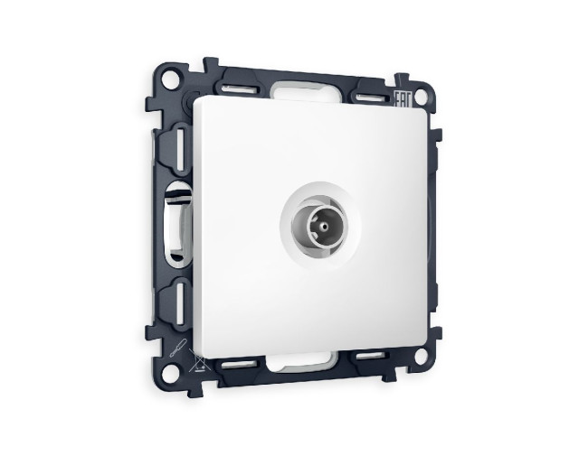 Комплект механизма TV розетки оконечной 50-870 MHz 1dB Ambrella Volt Alfa MA133010