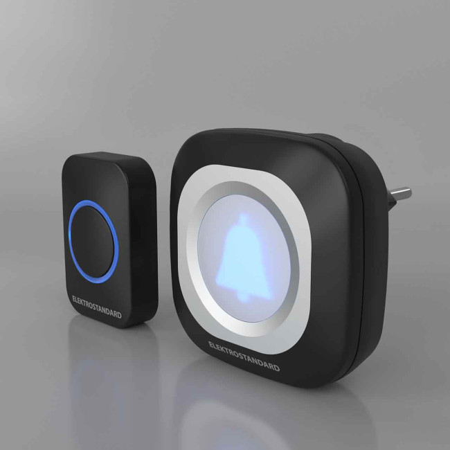 Звонок беспроводной Elektrostandard DBQ25M WL 36M IP44 чёрный 4690389146893 Звонок беспроводной Elektrostandard DBQ25M WL 36M IP44 чёрный 4690389146893