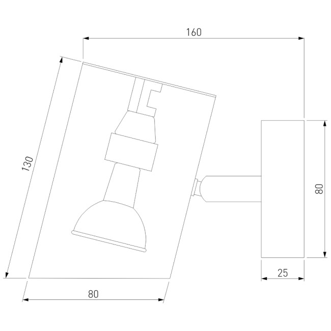 Спот Eurosvet Splay 70147/1 белый a062035 Спот Eurosvet Splay 70147/1 белый a062035