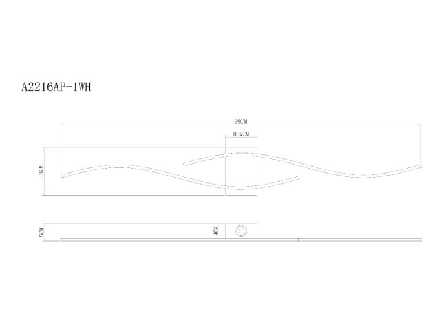Настенный светильник Arte Lamp Aludra A2216AP-1WH Настенный светильник Arte Lamp Aludra A2216AP-1WH