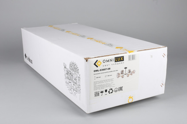Потолочная люстра Omnilux Sandrigo OML-93607-08 Потолочная люстра Omnilux Sandrigo OML-93607-08
