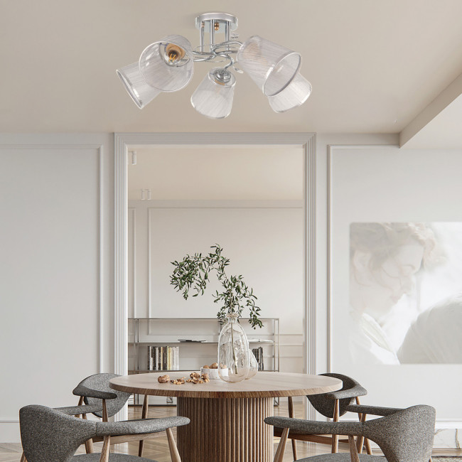 Потолочная люстра Arte Milano Napoli 337646/5 CR Потолочная люстра Arte Milano Napoli 337646/5 CR