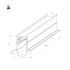 Шинопровод встраиваемый Arlight Mag-Track-4560-FDW-3000 034680 Шинопровод встраиваемый Arlight Mag-Track-4560-FDW-3000 034680