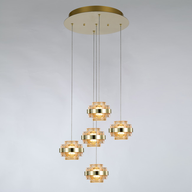 Подвесной светильник Delight Collection MD22030002 MD22030002-5A gold/champagne