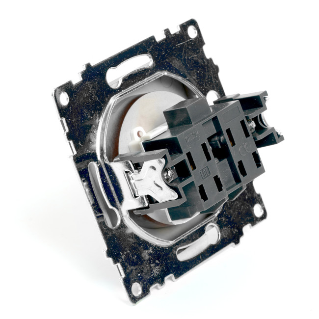 Розетка 1-местная с защитной шторкой Stekker Катрин GLS10-7109-04 49025