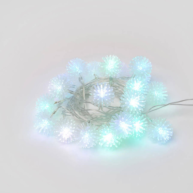 Светодиодная гирлянда (07921) Uniel Шарики 220V разноцветный ULD-S0280-020/DTA RGB IP20 BALLS