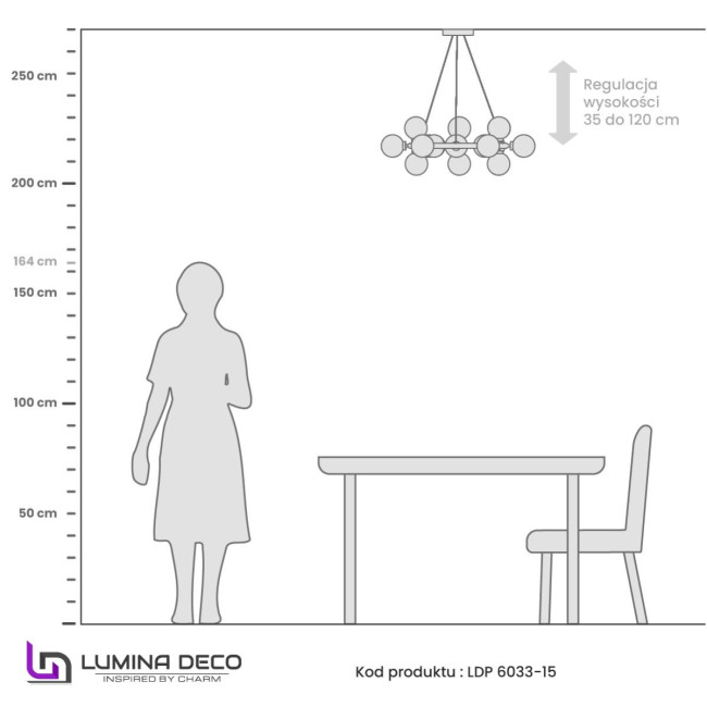 Подвесная люстра Lumina Deco Marsiada LDP 6033-25 FGD Подвесная люстра Lumina Deco Marsiada LDP 6033-25 FGD