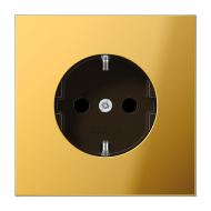 Розетка 2K+З со шторками Jung GO1520KI