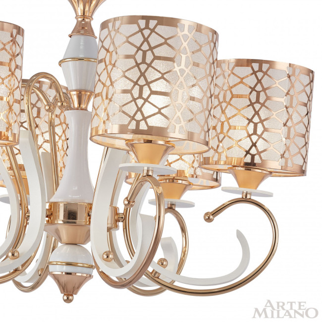 Подвесная люстра Arte Milano Florentia-1237 301237/6 Wh/Gd