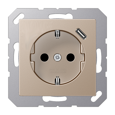 Розетка 2K+З USB Typ C Jung A1520-18CCH Розетка 2K+З USB Typ C Jung A1520-18CCH