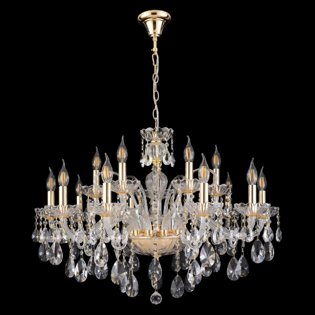 Подвесная люстра Crystal Lux MONICA SP10+5 GOLD Подвесная люстра Crystal Lux MONICA SP10+5 GOLD