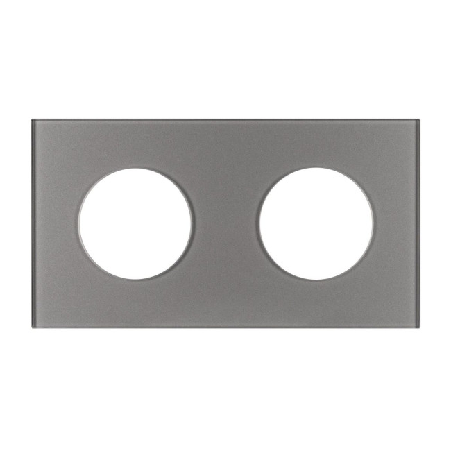 Рамка стеклянная на 2 поста Arlight FRM-GLARE-GC-2-GR 043837
