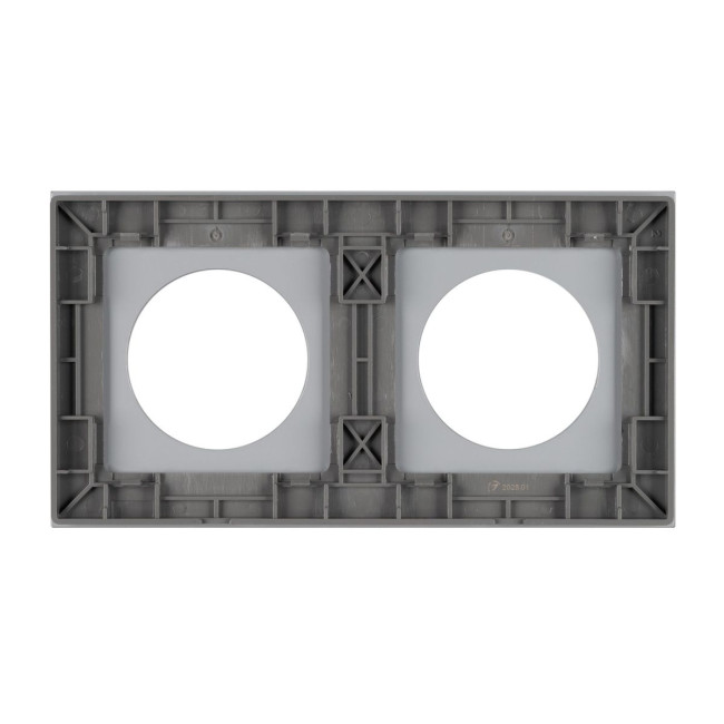 Рамка стеклянная на 2 поста Arlight FRM-GLARE-GC-2-GR 043837