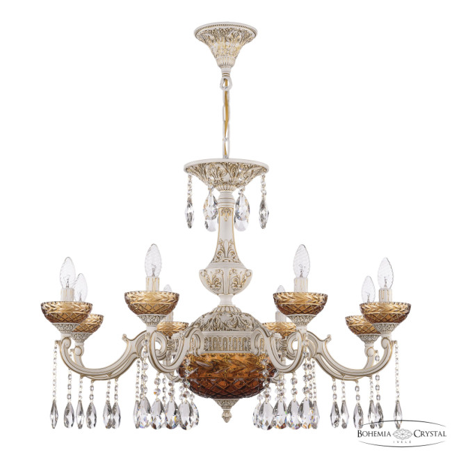 Подвесная люстра Bohemia Ivele Crystal AL78101P/8/250 A WMG P Amber/M-1F Подвесная люстра Bohemia Ivele Crystal AL78101P/8/250 A WMG P Amber/M-1F