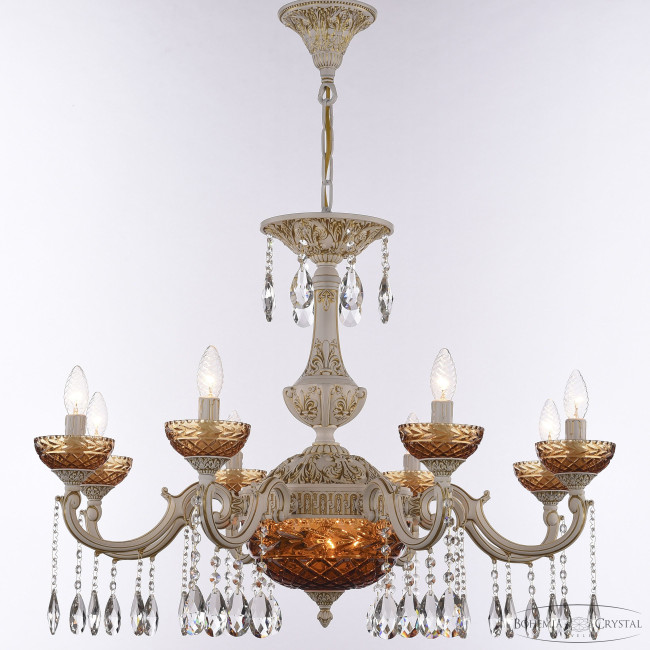 Подвесная люстра Bohemia Ivele Crystal AL78101P/8/250 A WMG P Amber/M-1F Подвесная люстра Bohemia Ivele Crystal AL78101P/8/250 A WMG P Amber/M-1F