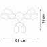 Потолочная люстра Vitaluce V2822-1/6PL Потолочная люстра Vitaluce V2822-1/6PL