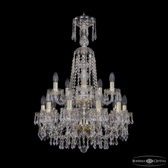 Подвесная люстра Bohemia Ivele Crystal 1403/10+5/195/XL-84/2d G Подвесная люстра Bohemia Ivele Crystal 1403/10+5/195/XL-84/2d G