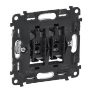 Выключатель двухполюсный Legrand Valena Мех In Matic 16AX 250V винтовой зажим 752002