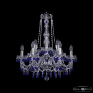 Подвесная люстра Bohemia Ivele Crystal 1410/6+3/195/h-63 Ni V3001