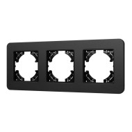 Рамка на 3 поста алюминиевая Arlight FRM-AKIRY-SFAL-3-BK 049741 Рамка на 3 поста алюминиевая Arlight FRM-AKIRY-SFAL-3-BK 049741