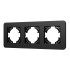Рамка на 3 поста алюминиевая Arlight FRM-AKIRY-SFAL-3-BK 049741