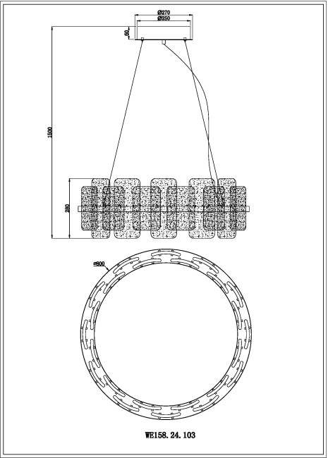 Подвесная люстра Wertmark Nelly WE158.24.103