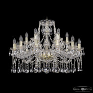 Подвесная люстра Bohemia Ivele Crystal 1413/12+6/300 G