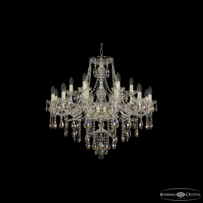 Подвесная люстра Bohemia Ivele Crystal 1415/12+6/300 G K801