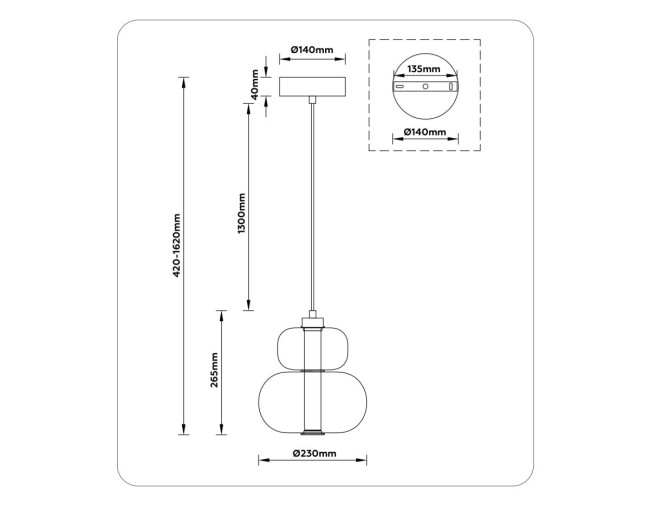 Подвесной светильник Ambrella Light High Light Modern LH11051 Подвесной светильник Ambrella Light High Light Modern LH11051