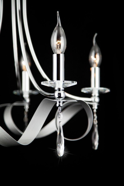 Подвесная люстра Eurosvet Adelia 60064/5 хром Подвесная люстра Eurosvet Adelia 60064/5 хром