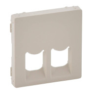 Лицевая панель Legrand Valena Life розетки телефонной RJ-11/Ethernet RJ-45 слоновая кость 755421