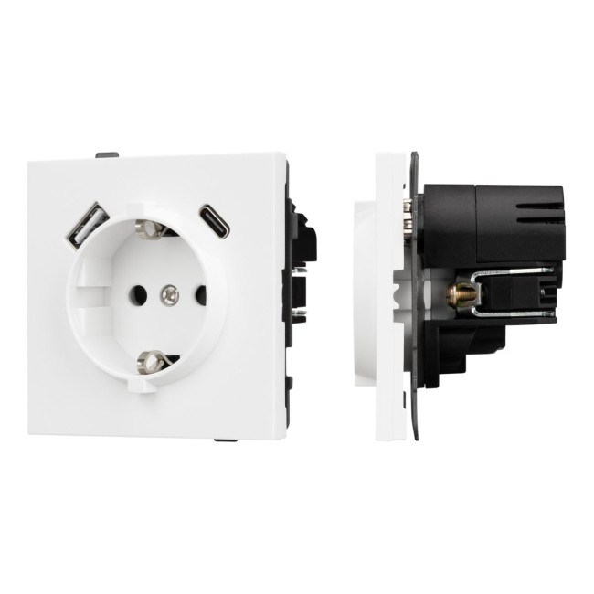 Механизм розетки с USB зарядкой Arlight SCT-TENDO-MUAC-PL-WH (230V, 16A) 054086 Механизм розетки с USB зарядкой Arlight SCT-TENDO-MUAC-PL-WH (230V, 16A) 054086