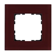 Рамка 1-постовая стекло цвет Гранатовый Jasmart G1001GH