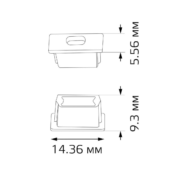 Заглушка для профиля (2 шт.) Gauss BT481 Заглушка для профиля (2 шт.) Gauss BT481