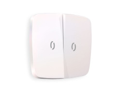 Лицевая панель для выключателя двухклавишного с подсветкой Ambrella Volt Omega OP2040