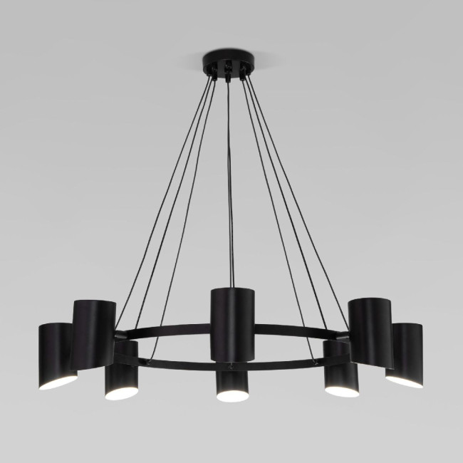 Подвесная люстра Eurosvet Splay 70147/8 черный a062034 Подвесная люстра Eurosvet Splay 70147/8 черный a062034