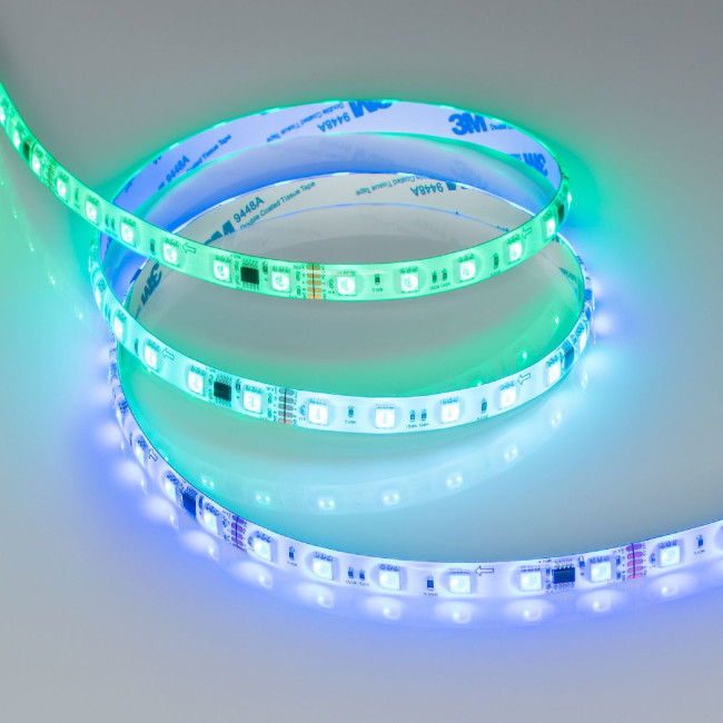 Светодиодная герметичная лента Arlight DMX-SE-B60-10mm 24V RGB-PX6 (14 W/m, IP65, 5060, 5m) 039607