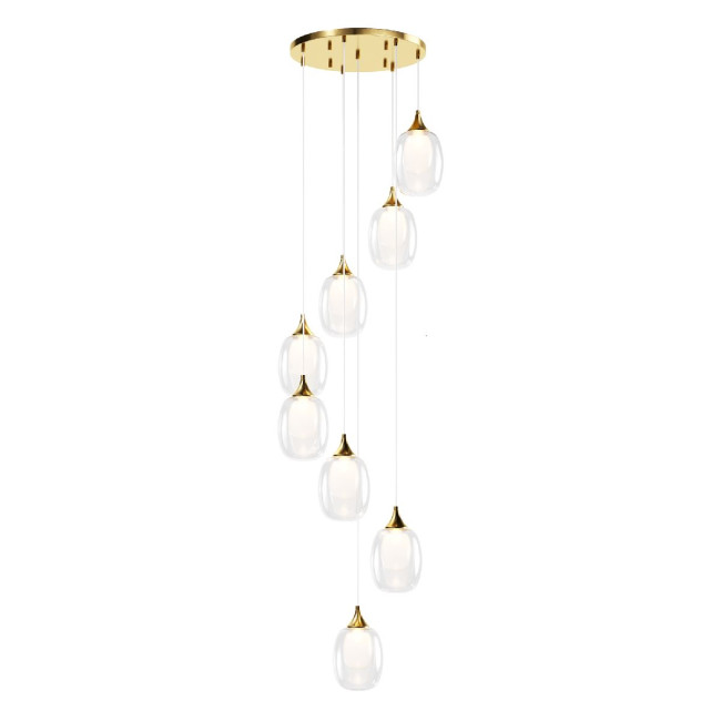Каскадная люстра Maytoni Aura MOD016PL-08BS1 Каскадная люстра Maytoni Aura MOD016PL-08BS1