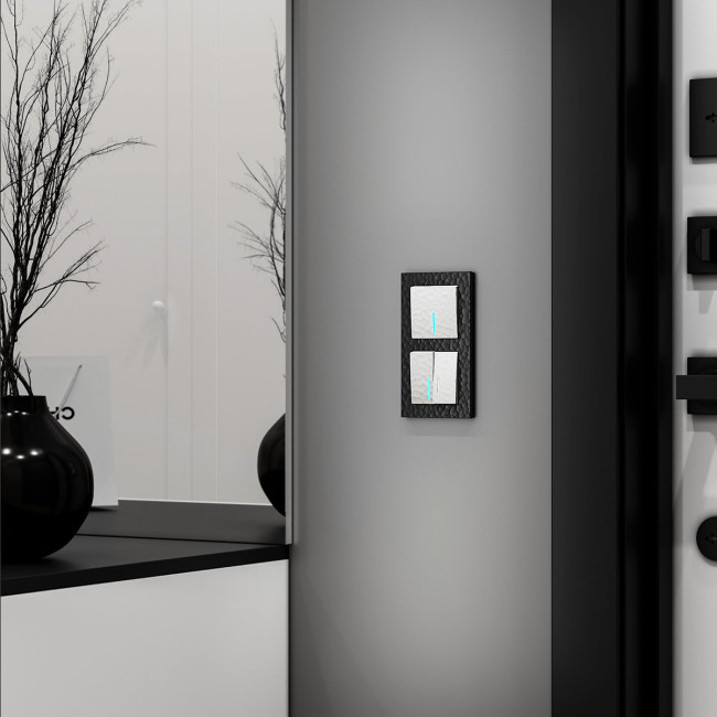 Выключатель Werkel Hammer двухклавишный проходной с подсветкой белый W1222101 4690389162626 Выключатель Werkel Hammer двухклавишный проходной с подсветкой белый W1222101 4690389162626