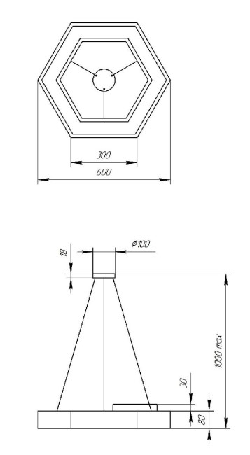 Подвесной светильник Эра Geometria SPO-123-W-40K-045 Б0050554 Подвесной светильник Эра Geometria SPO-123-W-40K-045 Б0050554