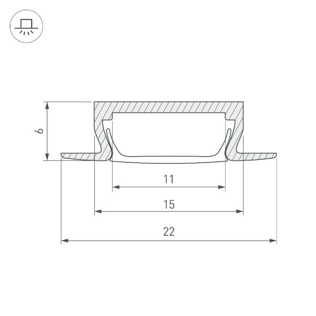 Профиль Arlight MIC-FS-2000 ANOD 038688