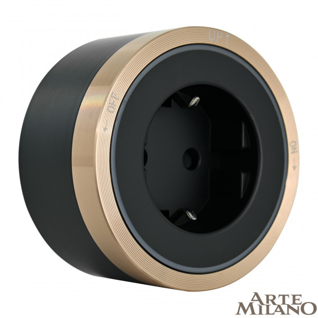 Трековая розетка Arte Milano Am-track-sockets 380066TS LED/ES Gold Трековая розетка Arte Milano Am-track-sockets 380066TS LED/ES Gold