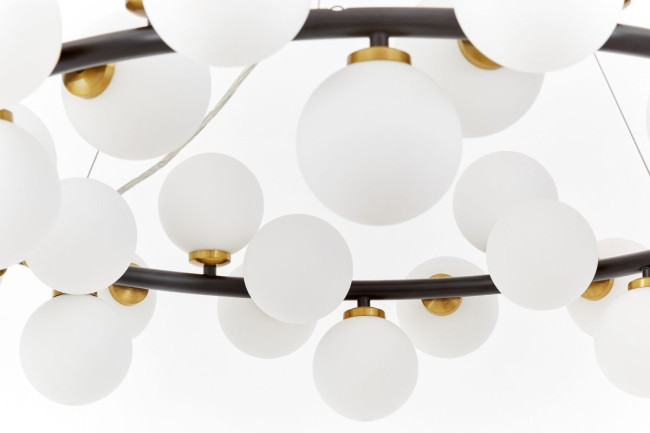 Подвесная люстра Lumina Deco Marsiada LDP 6033-40 BK+MD