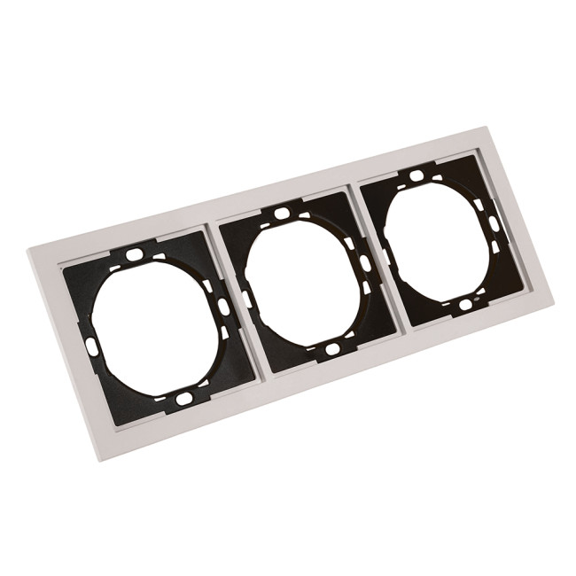 Рамка 3-местная Stekker Мия PFR00-3003-08 пудровый жемчуг 50488 Рамка 3-местная Stekker Мия PFR00-3003-08 пудровый жемчуг 50488