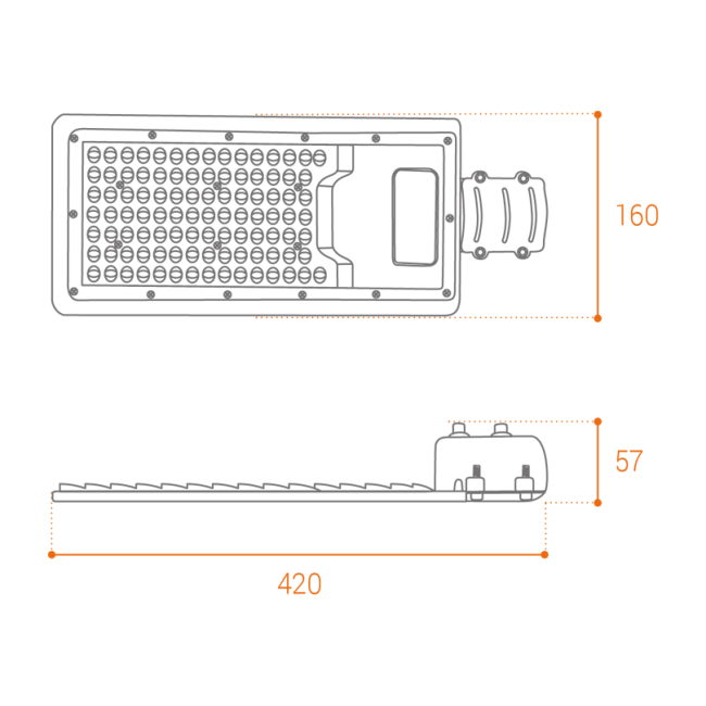 Уличный консольный светильник Wolta STL-100W/04