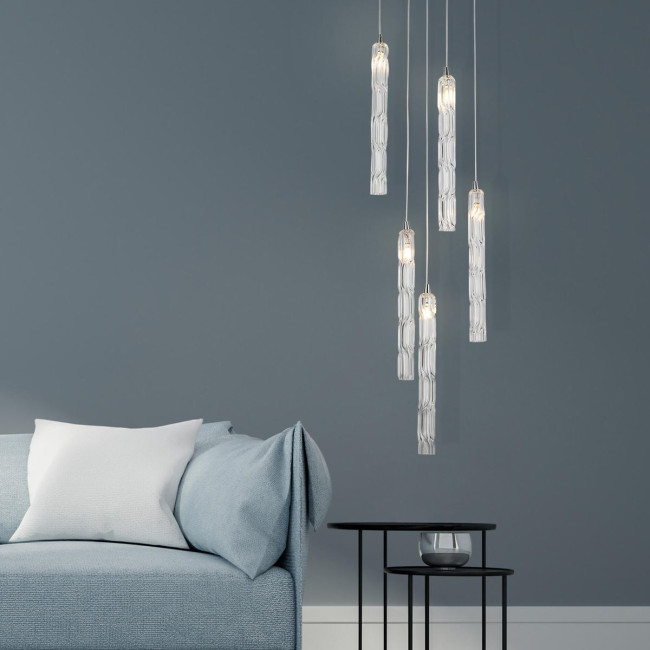 Подвесной светильник Eurosvet Lynn 50381/5 хром Подвесной светильник Eurosvet Lynn 50381/5 хром