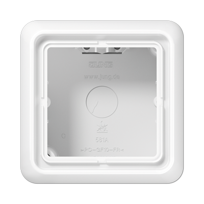 Коробка одноместная Jung CD581AWW Коробка одноместная Jung CD581AWW