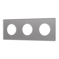 Рамка стеклянная на 3 поста Arlight FRM-GLARE-GC-3-GR 043840 Рамка стеклянная на 3 поста Arlight FRM-GLARE-GC-3-GR 043840
