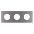 Рамка стеклянная на 3 поста Arlight FRM-GLARE-GC-3-GR 043840 Рамка стеклянная на 3 поста Arlight FRM-GLARE-GC-3-GR 043840