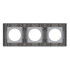 Рамка стеклянная на 3 поста Arlight FRM-GLARE-GC-3-GR 043840 Рамка стеклянная на 3 поста Arlight FRM-GLARE-GC-3-GR 043840